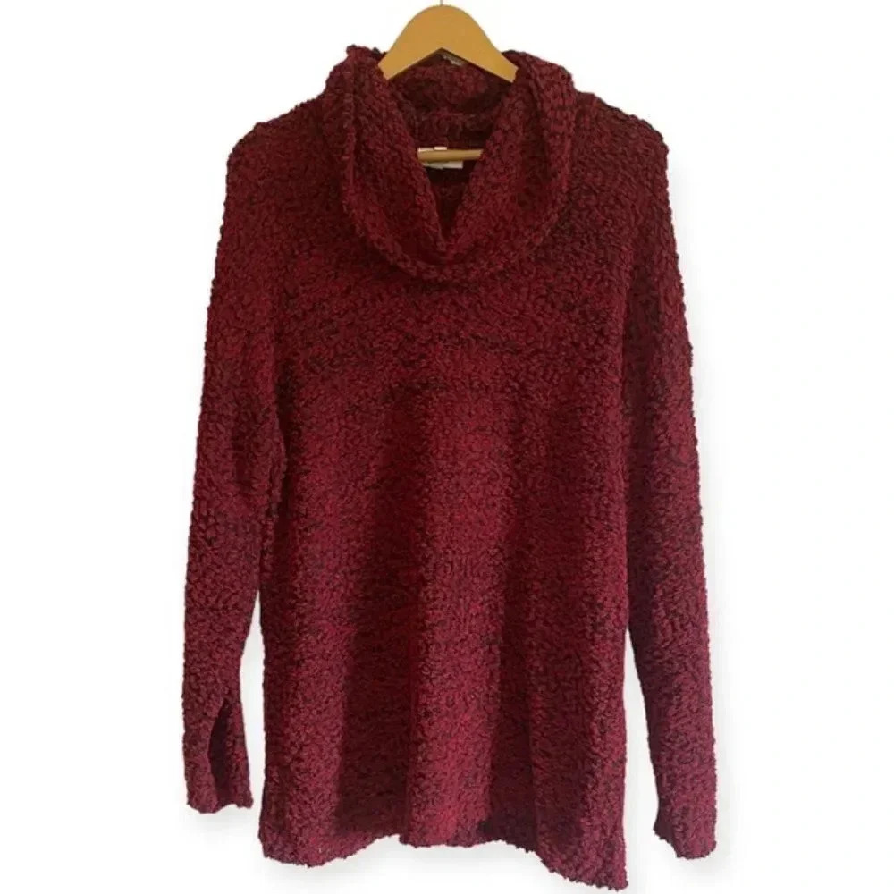 Jessica Simpson Chunky Knit Cowl Neck Sweater - Picture 2 of 11